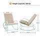 preview thumbnail 3 of 18, Patio Rocking Chair Padded Steel Rocker Chair