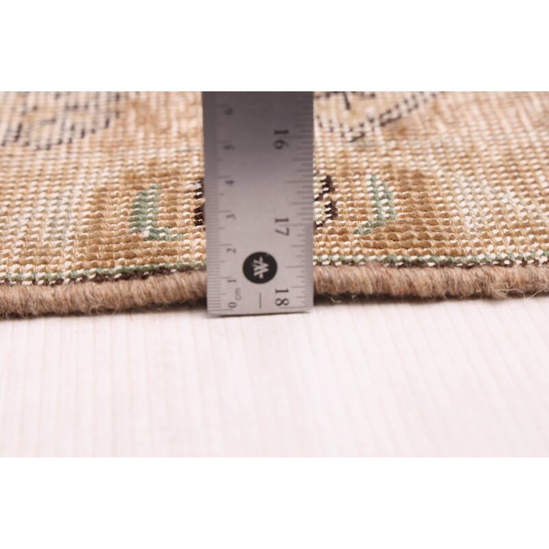 ECARPETGALLERY Hand-knotted Antalya Vintage Brown Wool Rug - 9'1 x 12'3