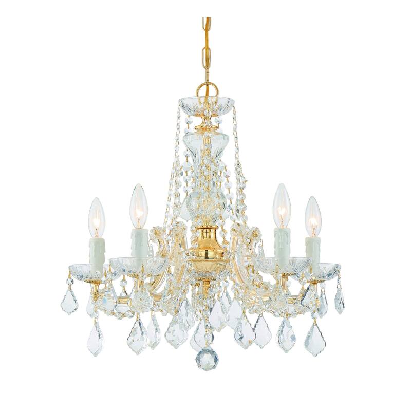 Crystorama Lighting Group Maria Theresa 5 Light 20" Wide Chandelier - Gold