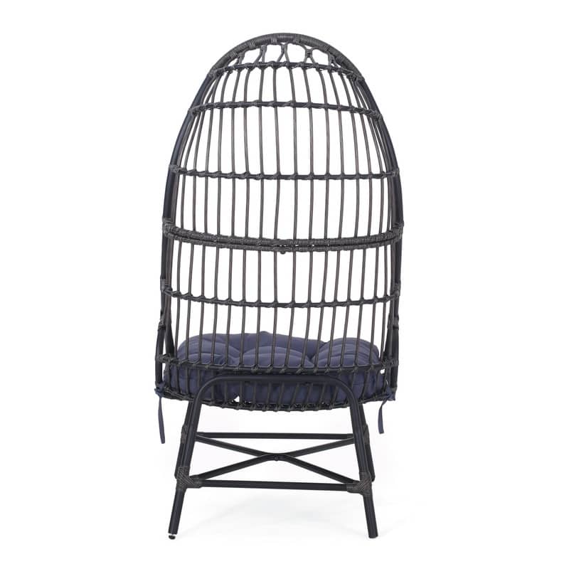 Modern Egg Chair – Contemporary Cocoon-Style Seating with Curved Design - 30.50 in. D x 26.75 in. W x 53.00 in. H