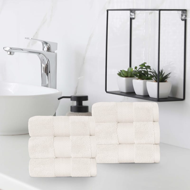 Blue Nile Mills Rio Turkish Cotton Hand Towel, Set of 6
