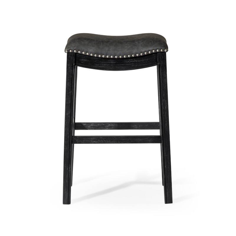 Maven Lane Adrien Saddle Kitchen Stool