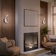 preview thumbnail 3 of 6, Artika Gamma Modern Wall Light Fixture, Brushed Nickel - Brushed Nickel