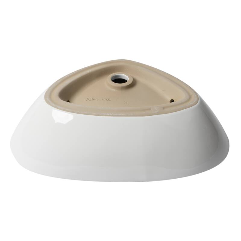 ALFI brand White 23" Fancy Above Mount Ceramic Sink
