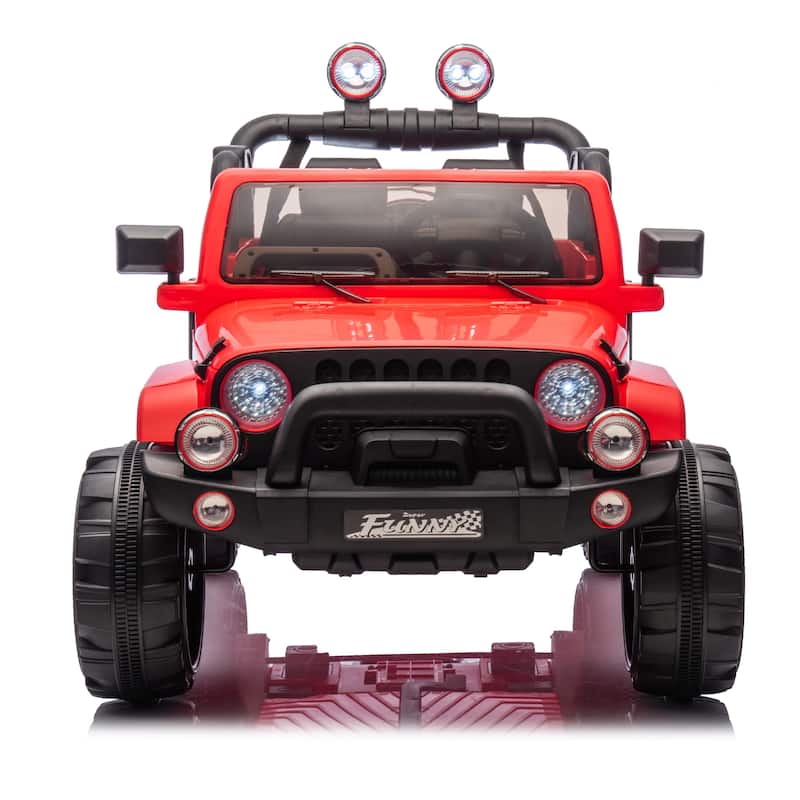 24V Kids Ride On Electric Car W/Parents Control,Seat width 20in,2WD,Rear suspension,Trunk storage,for Kids Aged 3-8