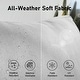 preview thumbnail 9 of 24, 4-Piece Oversized Outdoor Modular Sofa Set, 27.5" Wide Wicker Patio Conversation Set with 4-Inch Thick Cushions