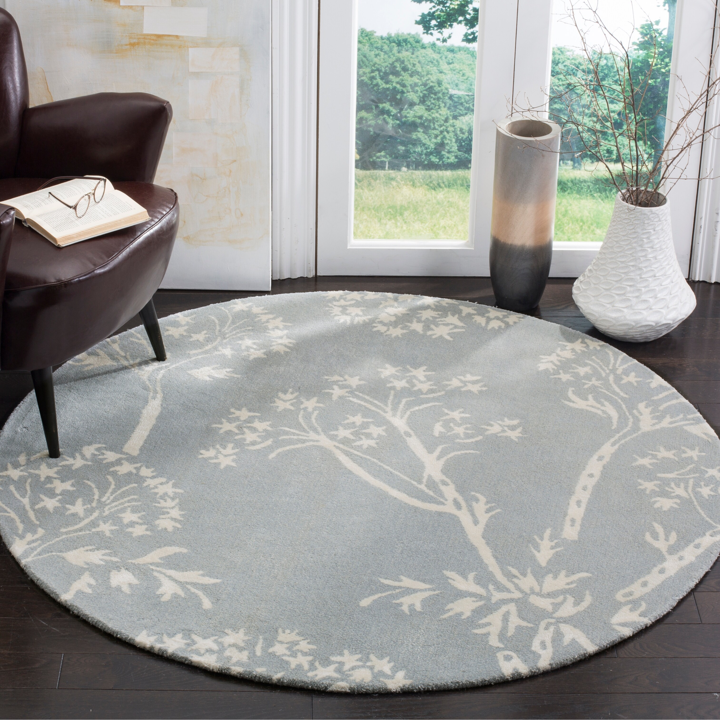 Shop Safavieh Handmade Bella Tressa Modern Floral Wool Rug Overstock 10972834