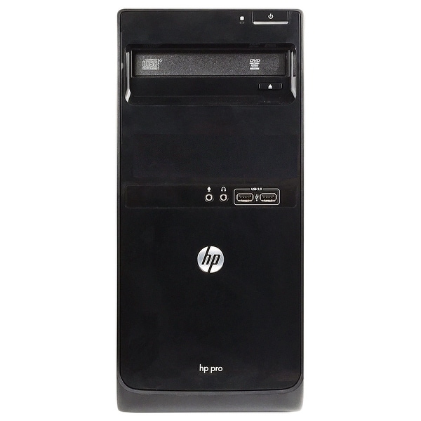 HP Pro 3500 Computer Tower Intel Core I3 3220 3.3G 4GB DDR3 1TB Windows 10 Pro 1 Year Warranty (Refurbished) - Black