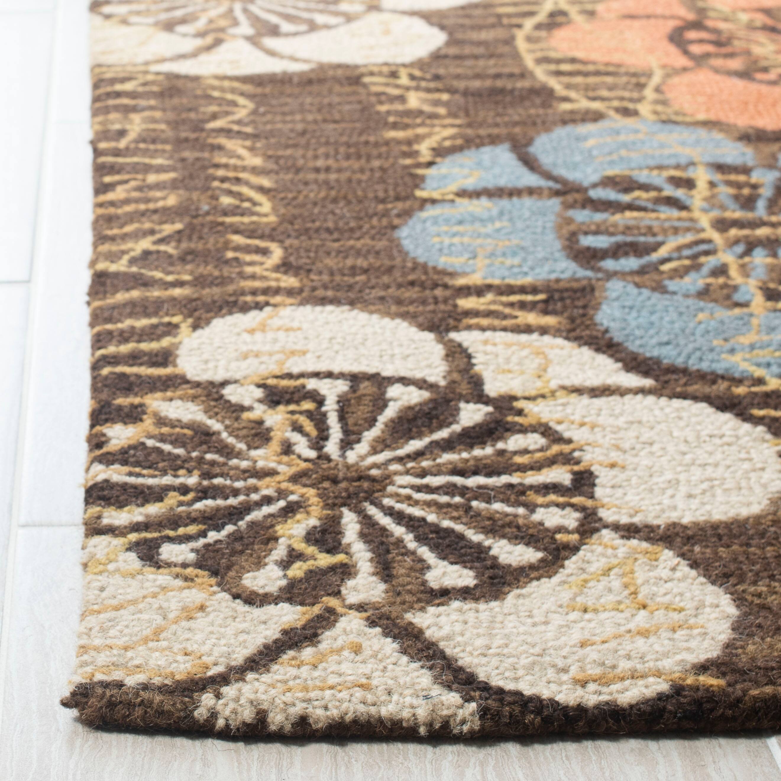 SAFAVIEH Handmade Blossom Elzada Modern Floral Wool Rug Bed Bath