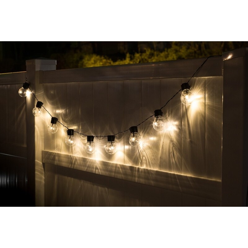 Shop Socialites Solar Patio Edison Style Led String Lights 2 Pack 20 Feet On Sale Overstock 26855431