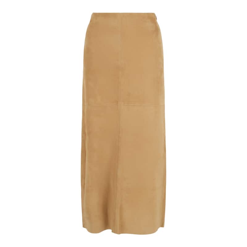Ferragamo Lambskin Leather Pencil Skirt