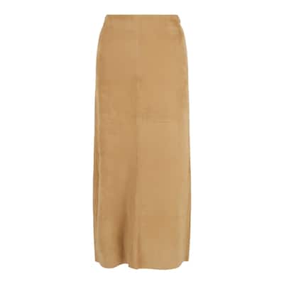 Ferragamo Lambskin Leather Pencil Skirt