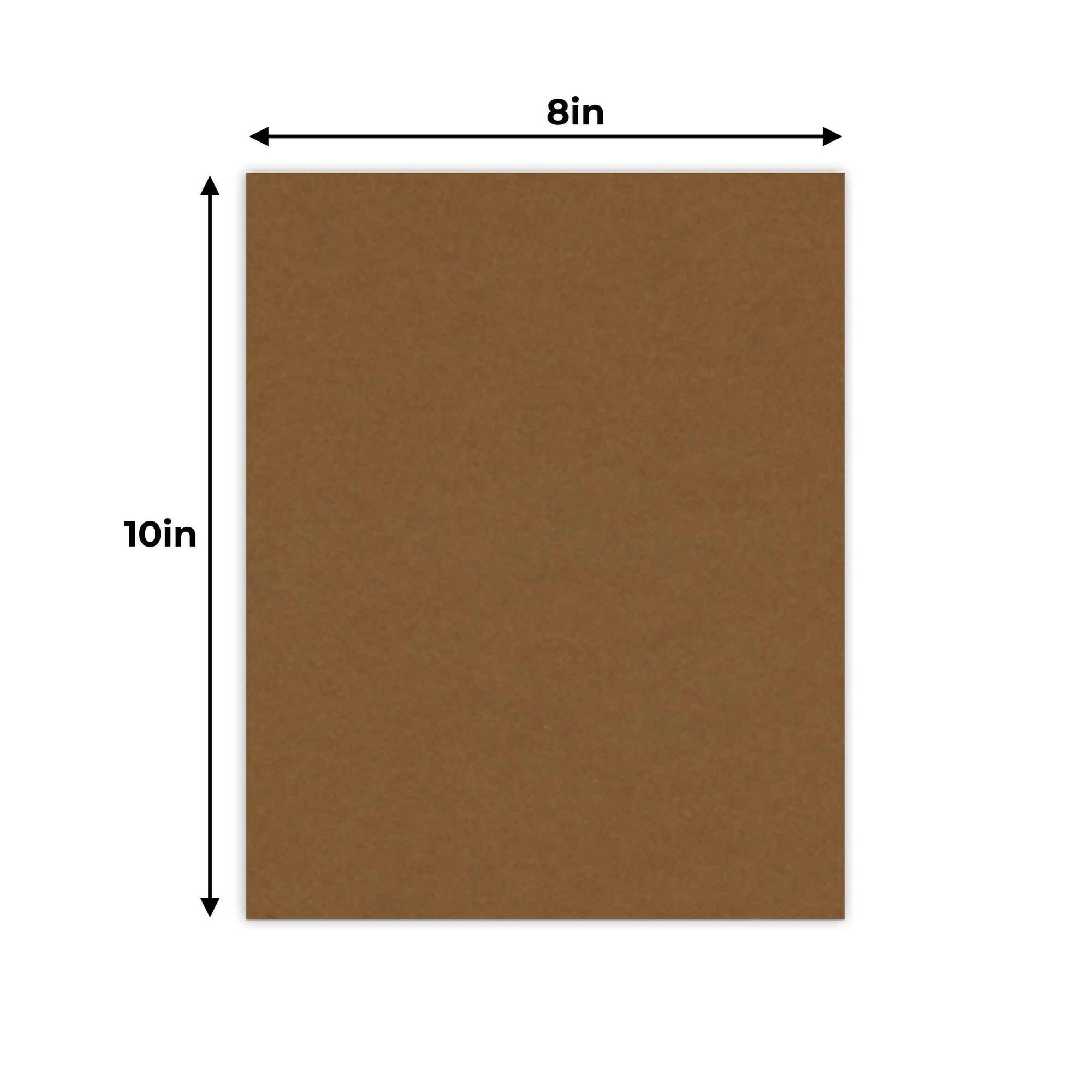 Brown 8x10 Backing Board Uncut Photo Mat Board (50Sheets) Bed Bath