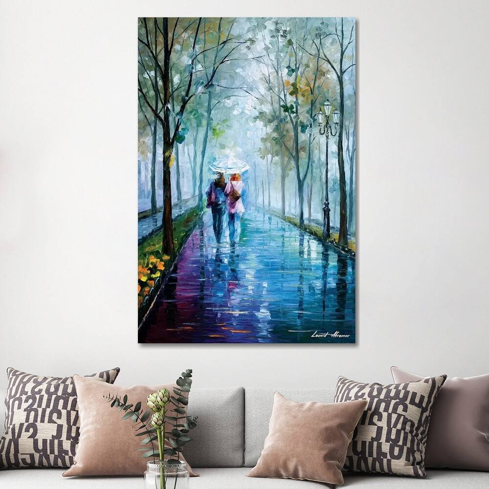 iCanvas "Foggy Stroll" by Leonid Afremov Canvas Print