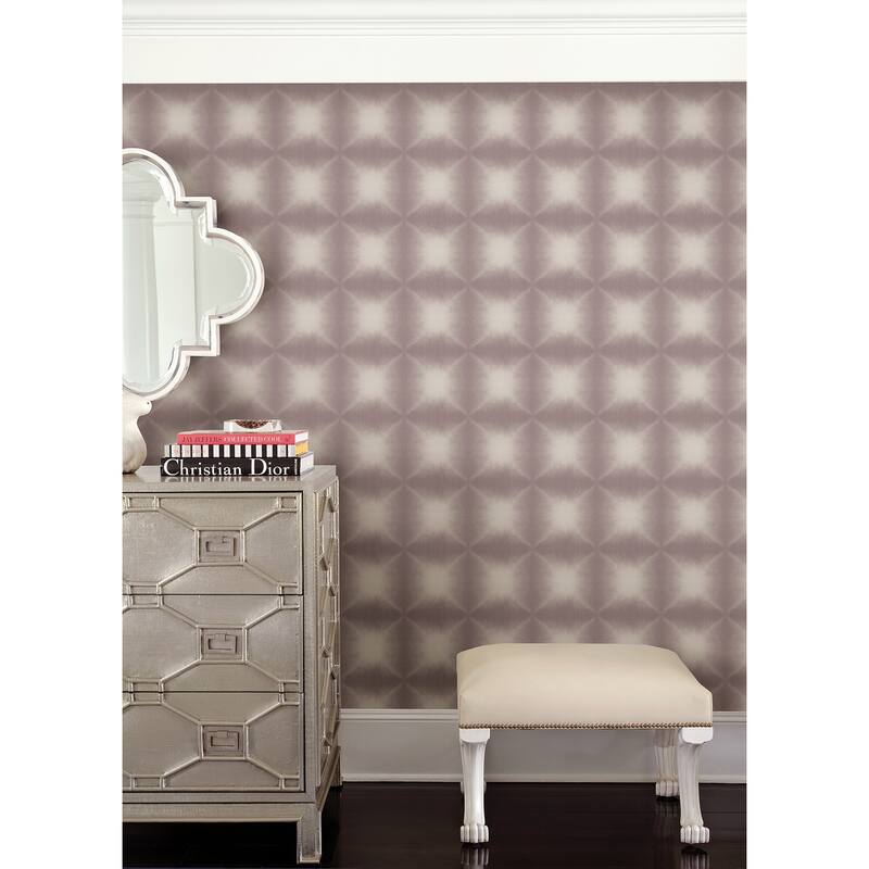 Kenneth James Echo Purple Geometric Wallpaper - 20.5in x 396in x 0.025in