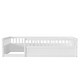 preview thumbnail 18 of 25, Twin Wooden Floor Bed Frame with Safety Fence, Low to Ground Design for Kids' Bedroom & Playroom, Easy Assembly, Natural