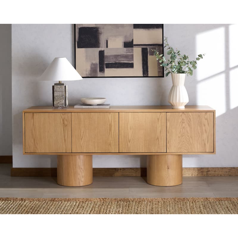 SAFAVIEH Couture Alberti Wood Sideboard - 71"W x 20"D x 29"H