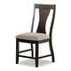 preview thumbnail 1 of 2, Furniture of America Yara Modern Espresso Wood Padded Seat Side Chair (Set of 2) Espresso