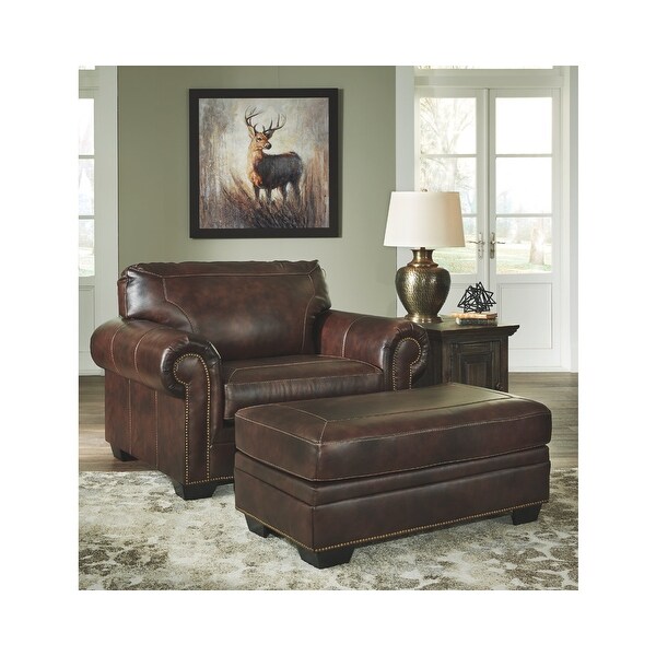 Oversized leather 2025 armchair
