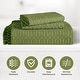 preview thumbnail 5 of 8, Superior Remi Jacquard Geometric Fringe Cotton Blend Bedspread Set