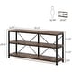 preview thumbnail 7 of 19, Rustic Console Sofa Table, 3 Tiers Industrial Narrow Long Sofa Table