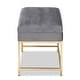 preview thumbnail 6 of 19, Aliana Glam and Luxe Velvet and Gold Metal Large Storage Ottoman