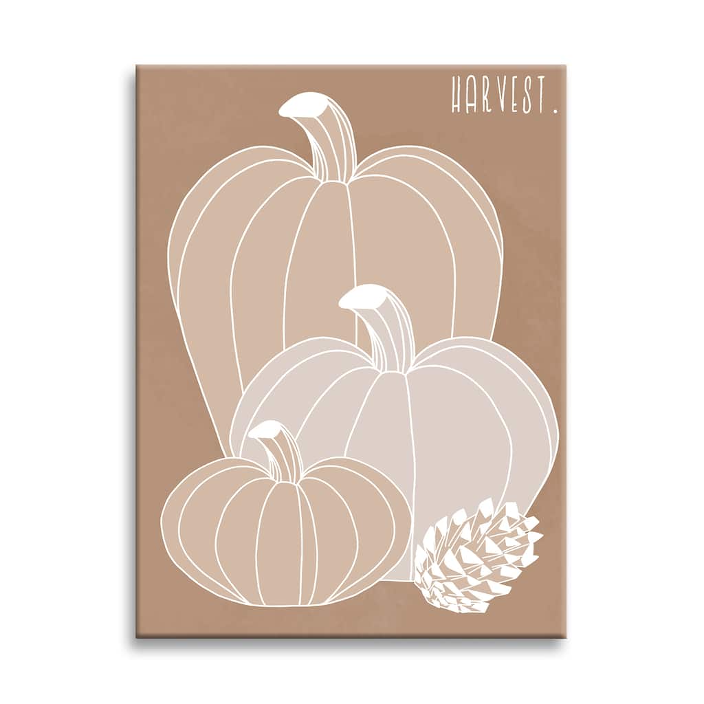 Minimal Harvest I' Fall Canvas Wall Art