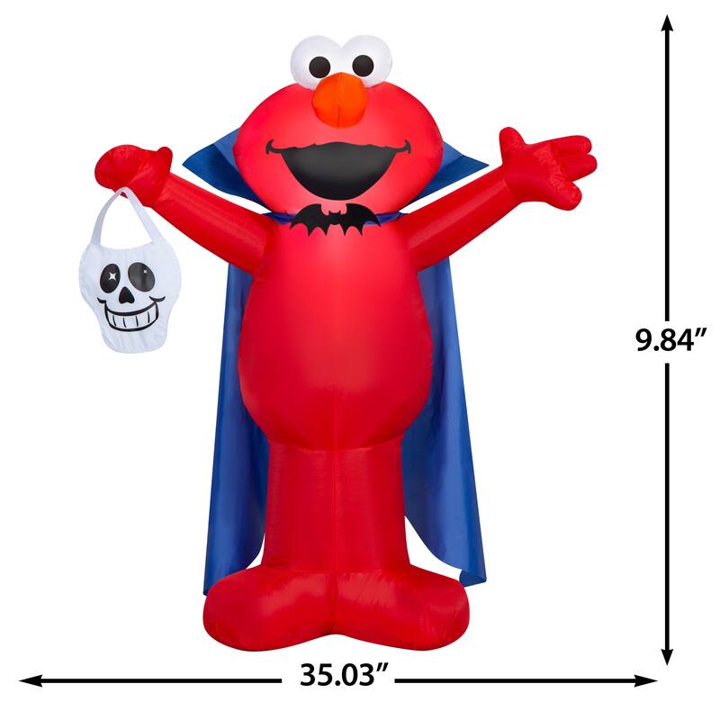 Airblown-Elmo as Vampire w/Skull-Sesame Street