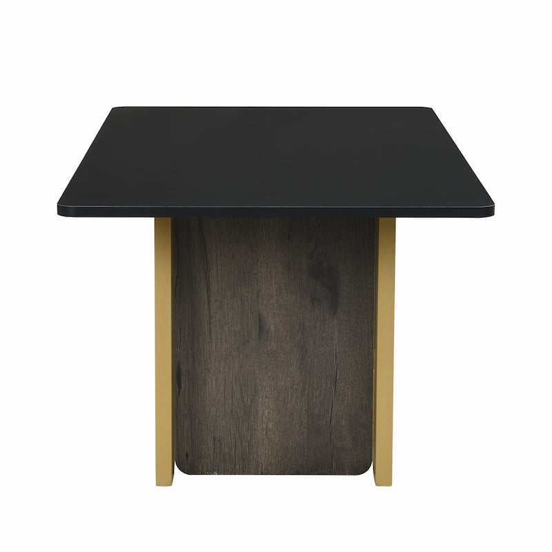 Modern Light Luxury Coffee Table Set of 2 - Small Square Coffee and End Tables with Spacious Tops