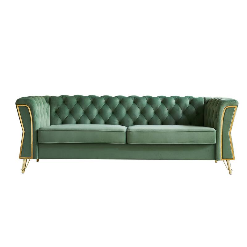 Modern Tufted Velvet Sofa