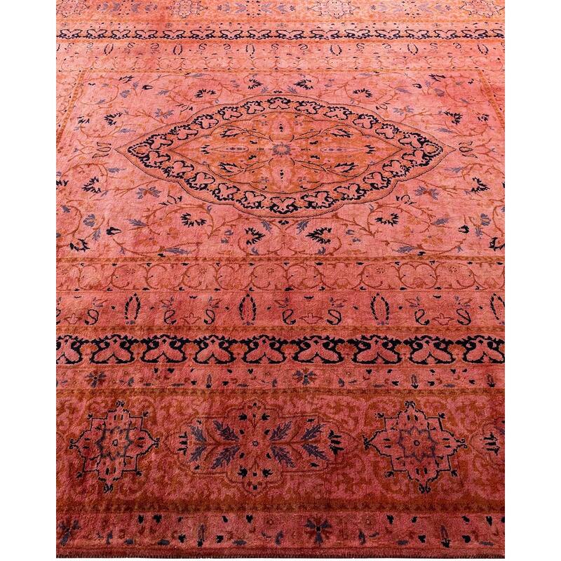 Contemporary Overdyed Wool Hand Knotted Area Rug - 5' 10" x 9' 5"