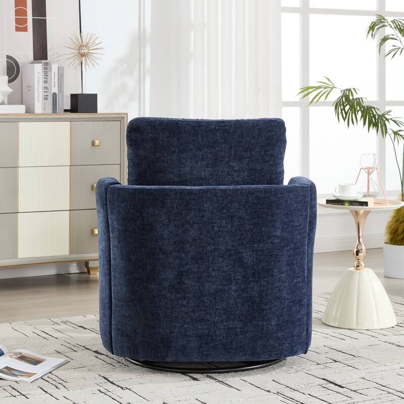 Swivel Chair, Metal 360 Degree Rotating Chassis, Easy To Assemble