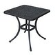 preview thumbnail 1 of 19, Flagstaff Cast Aluminum Outdoor Square End Table - 8' x 10'