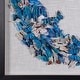 preview thumbnail 5 of 3, HUJI Blue Butterfly Crescent Shadow Box Wall Decor Wall Art
