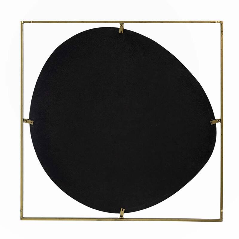 32x1x32" Poppy Mirror with Gold Metal Frame