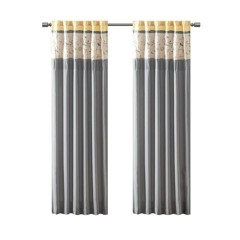 Embroidered Curtain Panel(Only 1 Pc Panel)