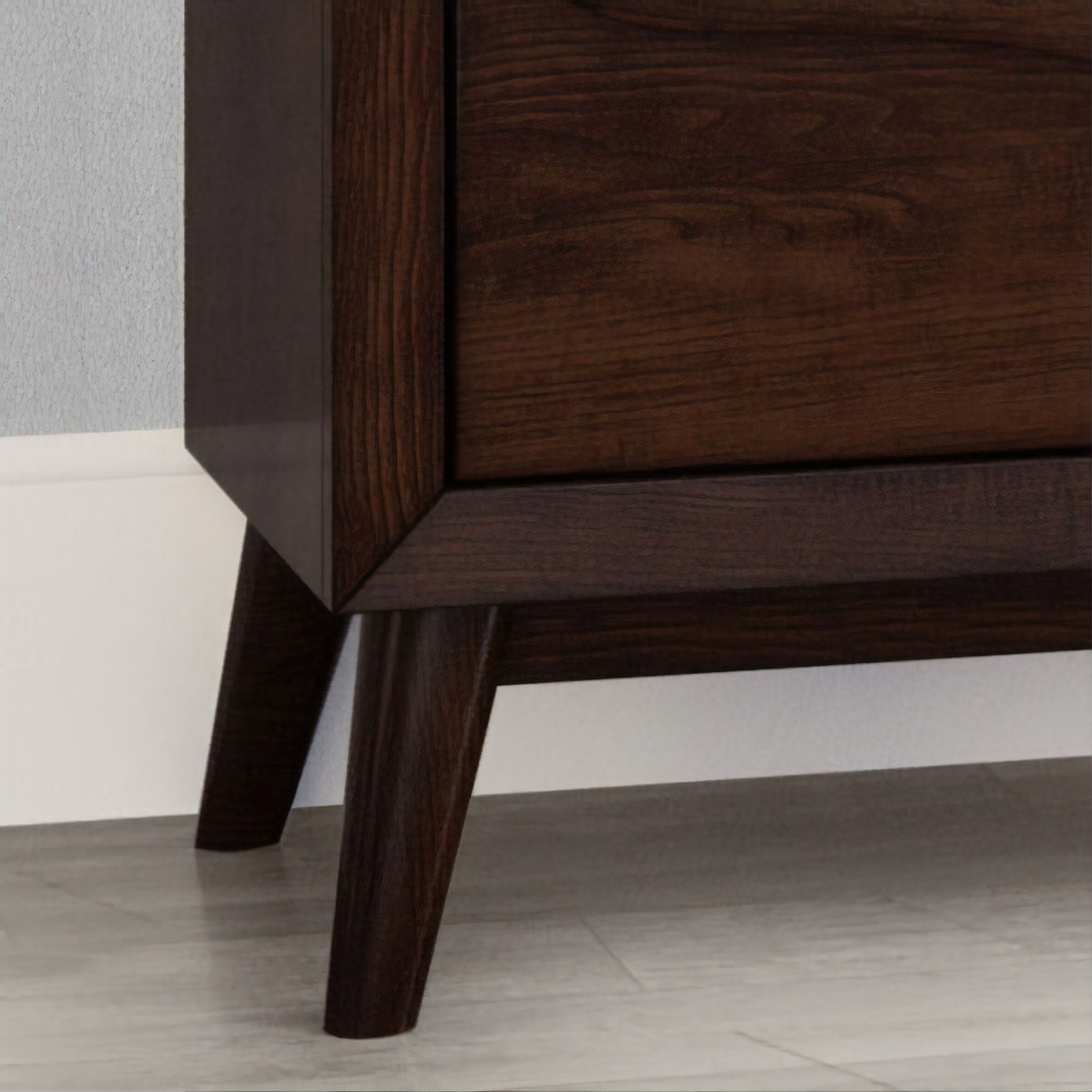 Abbyson Alton Six Drawer Brown Wood Mid Century Dresser And Or Mirror Overstock 28077618