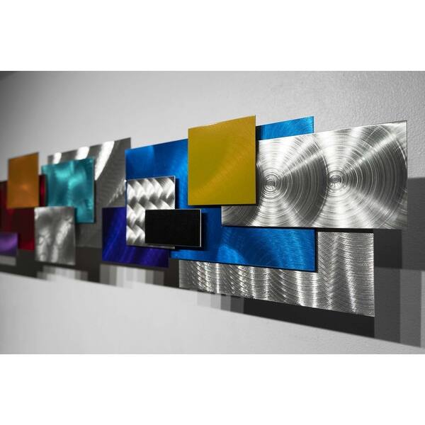 Shop Statements2000 Large 3d Metal Wall Art Sculpture Modern Geometric Decor By Jon Allen Impromto Overstock 12455954