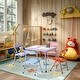 preview thumbnail 3 of 10, Homy Casa Kids 5-Piece Folding Table and Chair Set