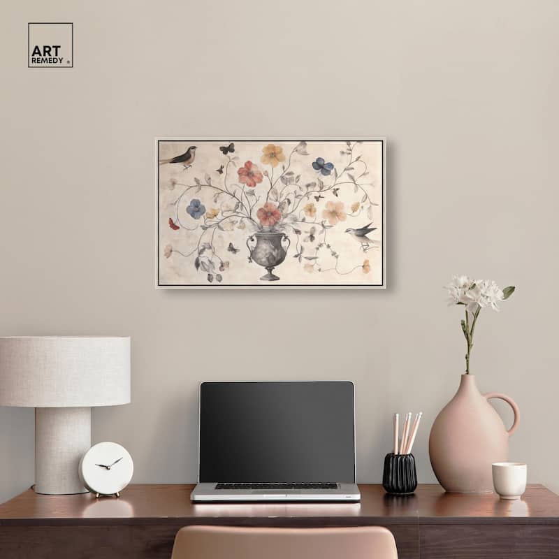 Antique Bouquet Canvas by Art Remedy