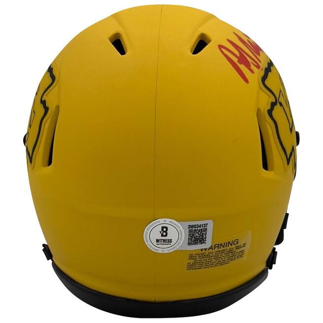 Andy Reid Autographed Kansas City Chiefs Signed Football Rave Mini Helmet Beckett COA - 8' x 11'