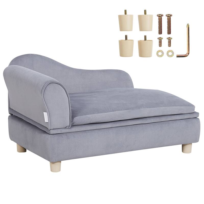 Pet Sofa Soft Velvety Dog Sofa Bed Cat Sofa