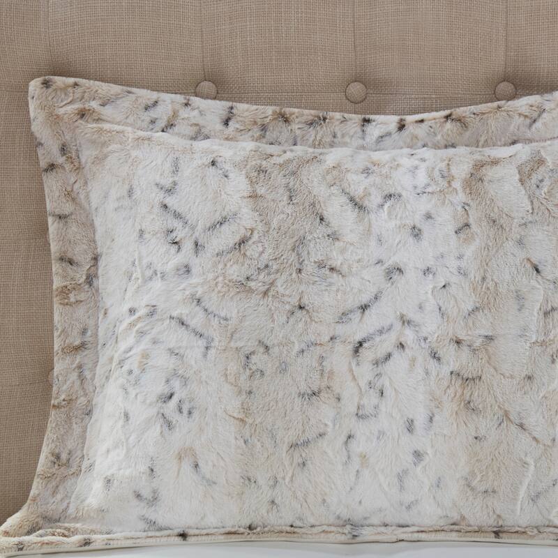 Madison Park Marselle Faux Fur Comforter Set