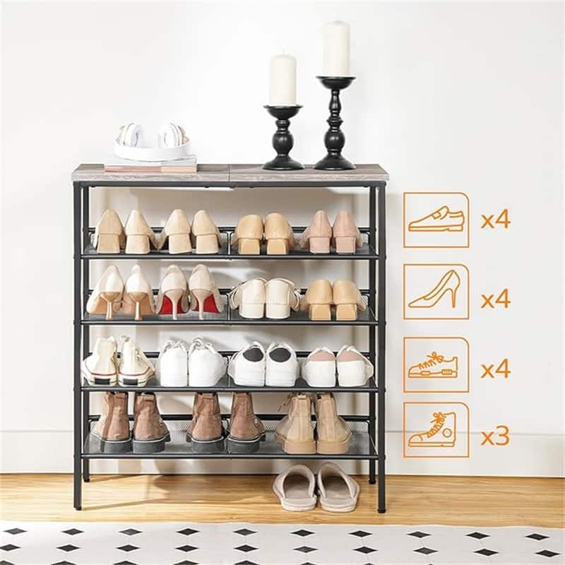 Shoe Rack for Entryway - 11.8D x 23.6W x 31.8H