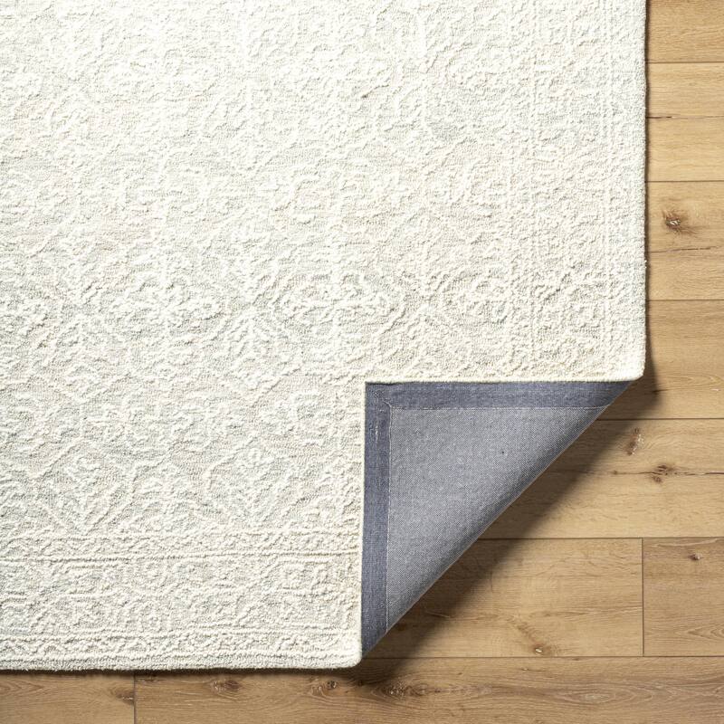 Livabliss Sicily Casual Solid Color Wool Area Rug
