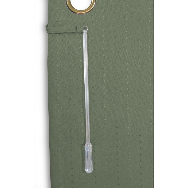 Grand Pointe 45 inch Length Short Grommet Blackout Curtain Panel with attachable wand