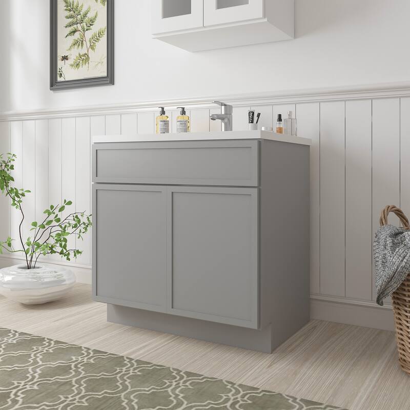 Vanity Art 30" Freestanding Single Base Storage Cabinet with Soft Close Doors