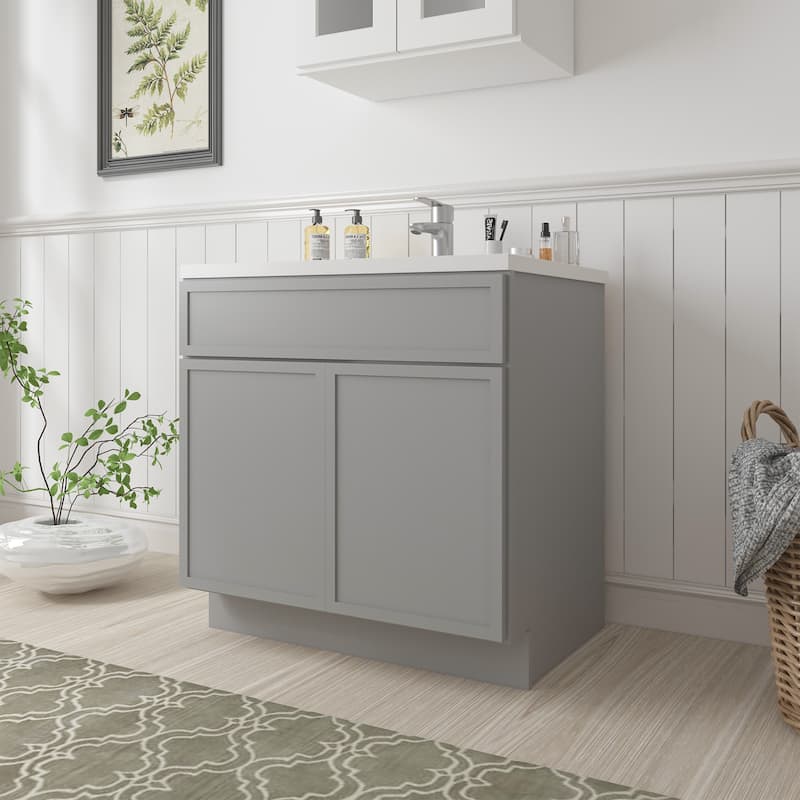 Vanity Art 36" Freestanding Single Base Storage Cabinet with Soft Close Doors