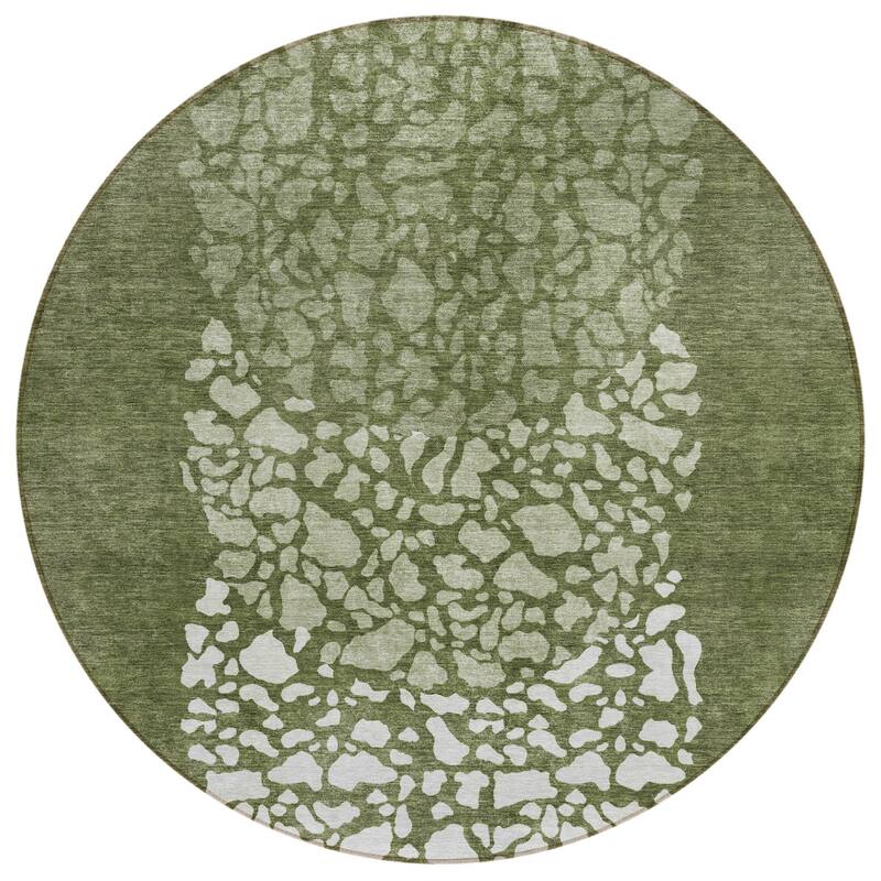 HomeRoots Abstract Transitional Rectangle Outdoor Rug