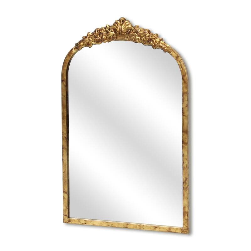 Victorian Framed Wall Mirror - 15.75" - Gold